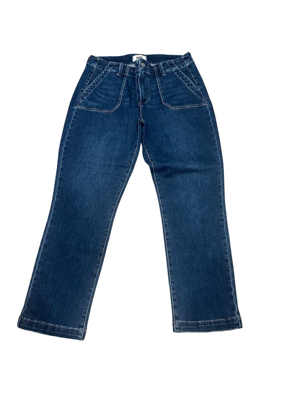 EUC Paige Womenโs Size 31 Straight Leg โMayslieโ Jeans